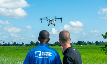 DJI Pioneers Fight Against Malaria In Africa With Spray Drones 