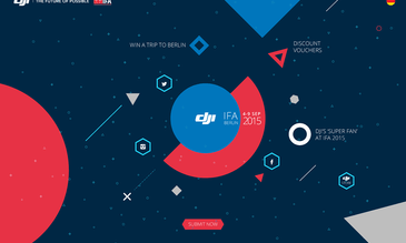 DJI IFA 2015 mini-site featured by Behance