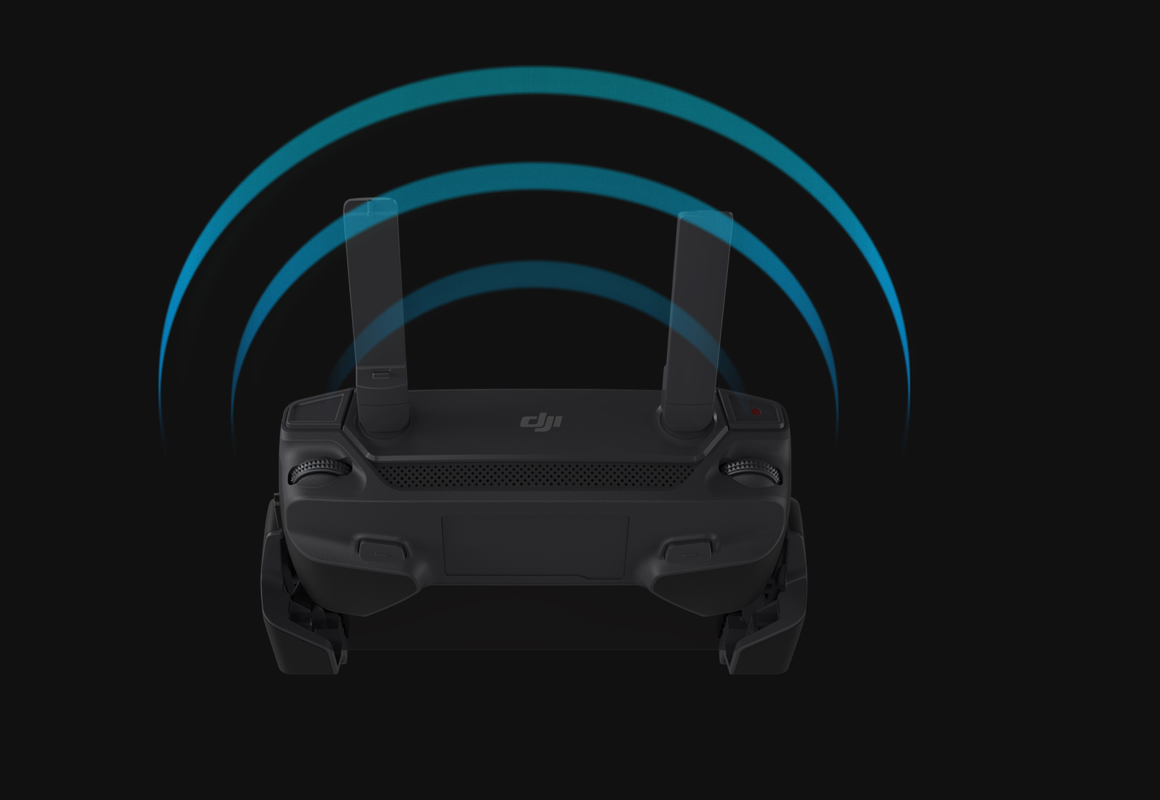 parte trasera emisora mavic 2 zoom