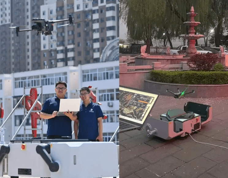 部署在汾河周边的大疆机场设备