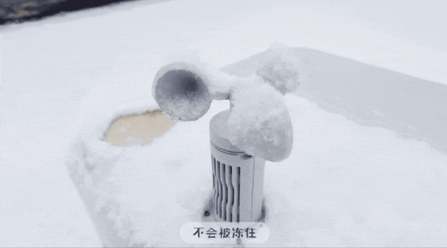 雪天环境,风速计和雨量计正常作业