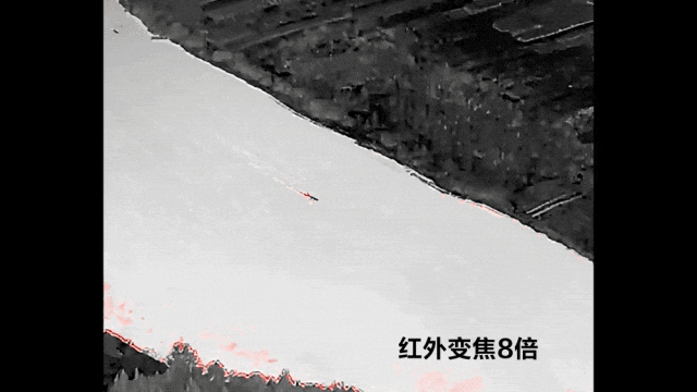 无人机距离目标物 1200 米 可清晰观测到渔船和水纹