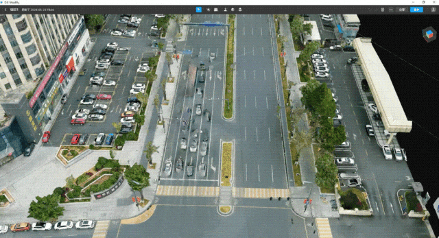 不平整道路修饰前后对比