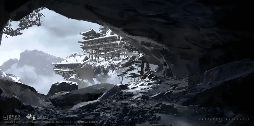 游戏取景地悬空寺(图源:《黑神话:悟空》官网)