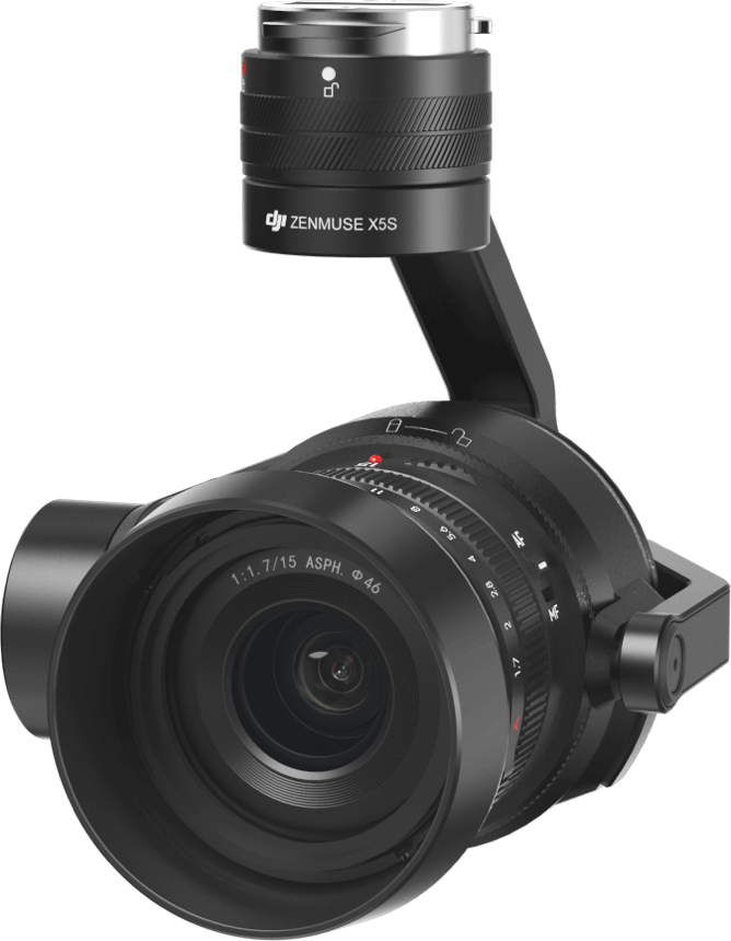 Cardan DJI Zenmuse X5S Avec Objectif 15mm + Support - Pour Inspire 2 - Occasion